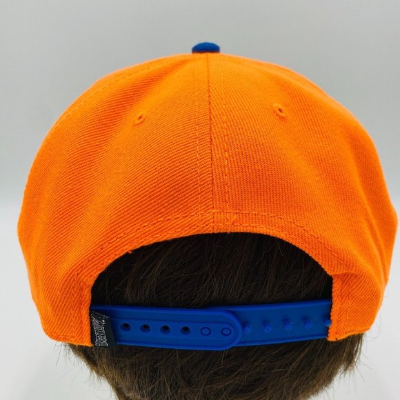 Dragon Ball Z Orange Blue Brim Snapback Hat Cap One Size Fits Most - Picture 5 of 7